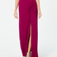 Adrianna Papell Women's Sequined Sleeveless Jewel Neck Maxi Sheath Evening Dress Pink Size 16
