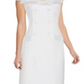 Adrianna Papell Women's Slitted Tuxedo Sleeveless Off Shoulder Maxi Evening Sheath Dress White Size 10