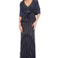 Adrianna Papell Women's Shawl Blue Size Regular