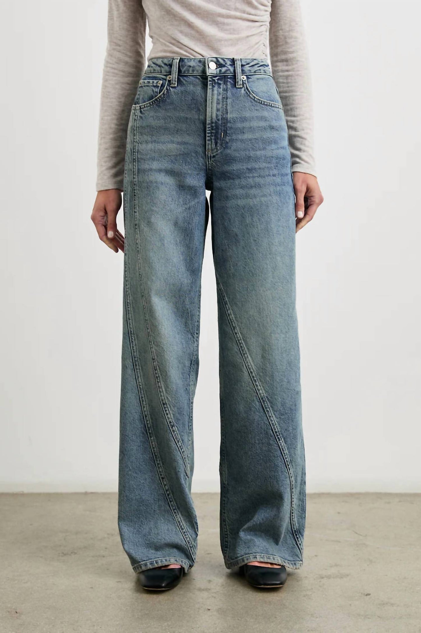 Rails - Getty Twist Seam Wide Leg Jeans