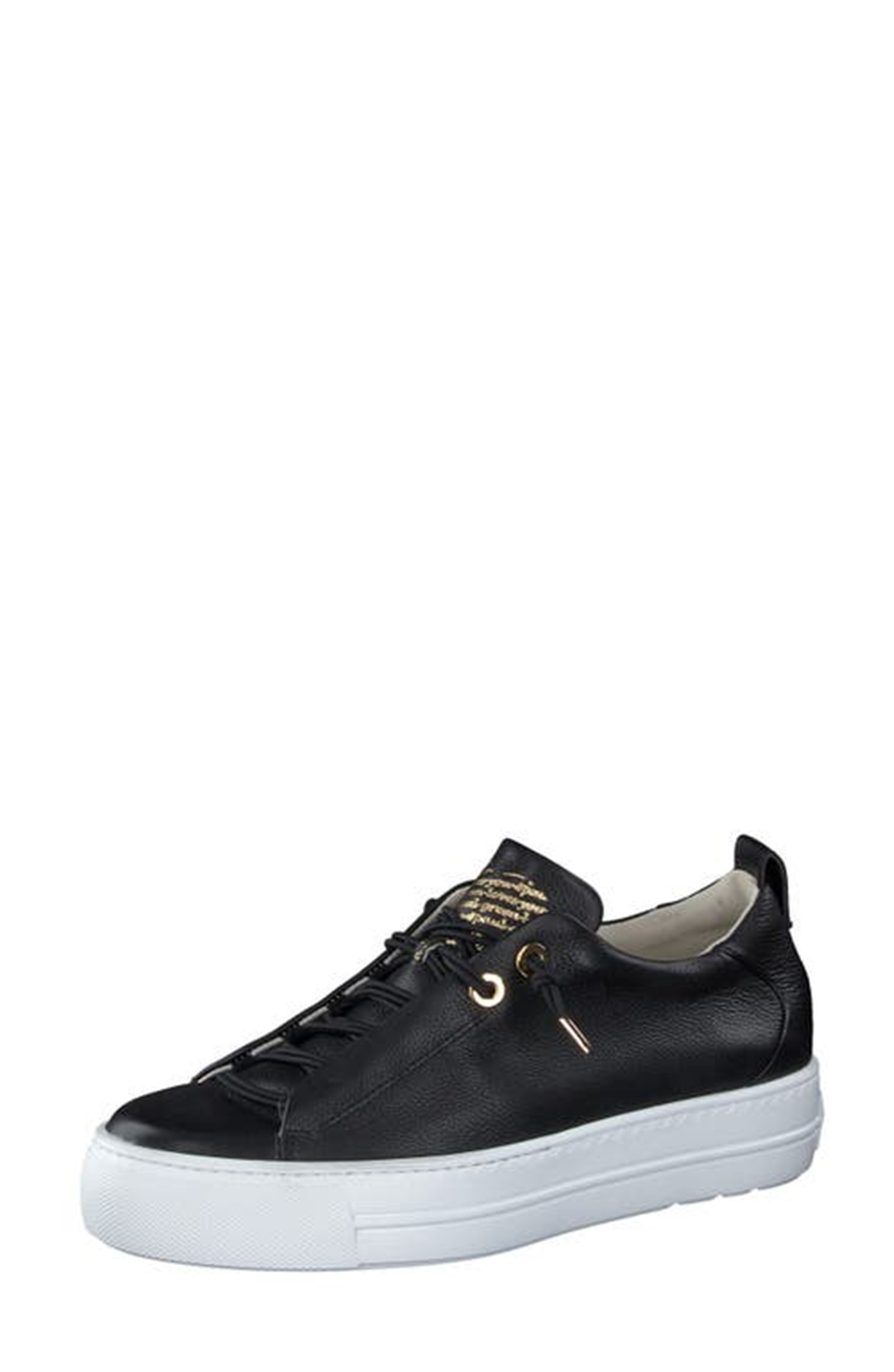 Paul Green Women's Faye Sneaker Black Size 8 M