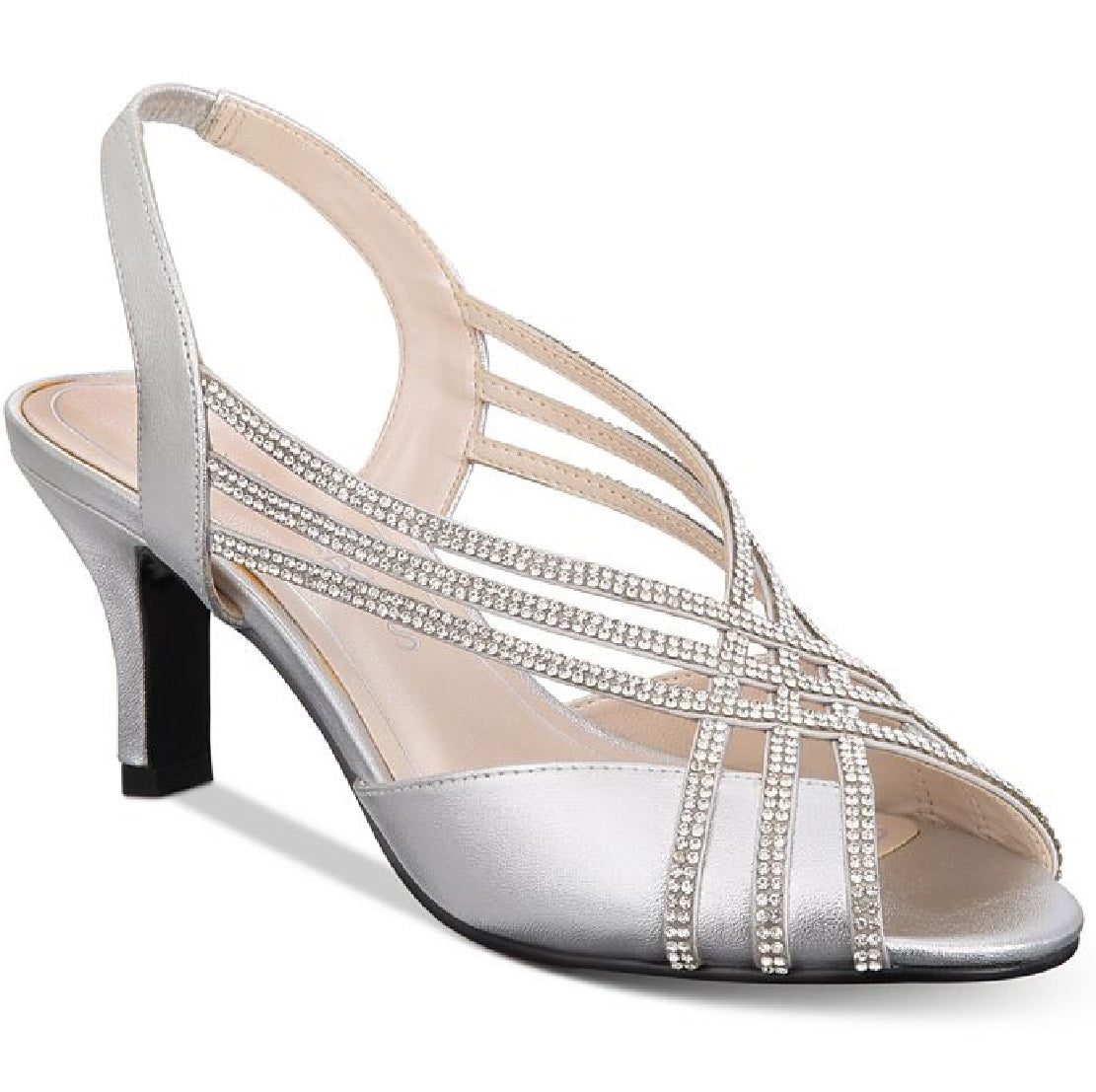 Caparros Women's Twilight Strappy Evening Sandals Gray Size 6 M