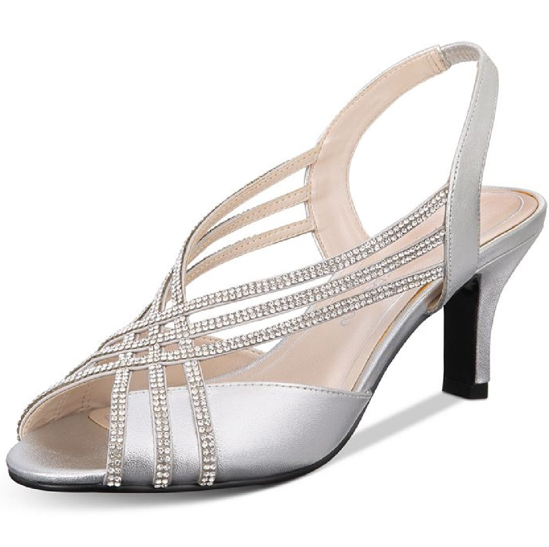Caparros Women's Twilight Strappy Evening Sandals Gray Size 6 M