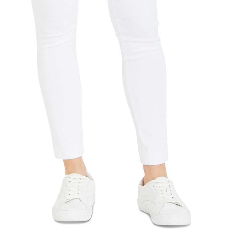 Motherhood Maternity Women's The Maia Secret Fit Belly Skinny Ankle Pants White Size Medium