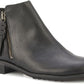 Walking Cradles Women's Kason Round Toe Ankle Clog Boots Light Tumbled Dressy Croco Black Size 5 M (B)