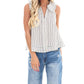 Ee:Some - Look My Way Stripe Collar Top