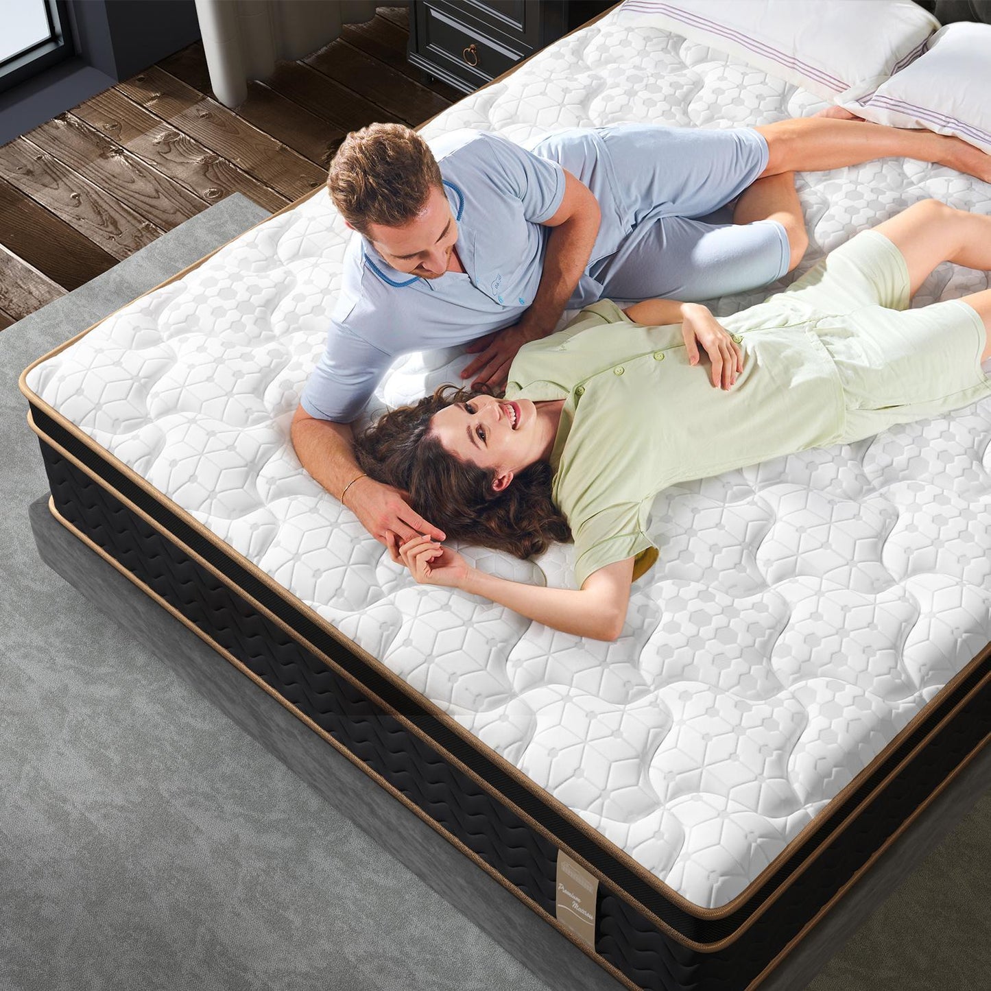 Home 10" Flexpedic Luxury Memory Foam & Pocket Spring Mattress
