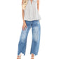 Ee:Some - Look My Way Stripe Collar Top