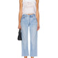 Aligrace - Relaxed Undone Hem Straight Jean