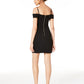 Teeze Me Junior's Off The Shoulder Dress Black Size 11