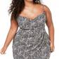 Teeze Me Women's Spaghetti Strap Short Sheath Cocktail Dress Black Size 16-17