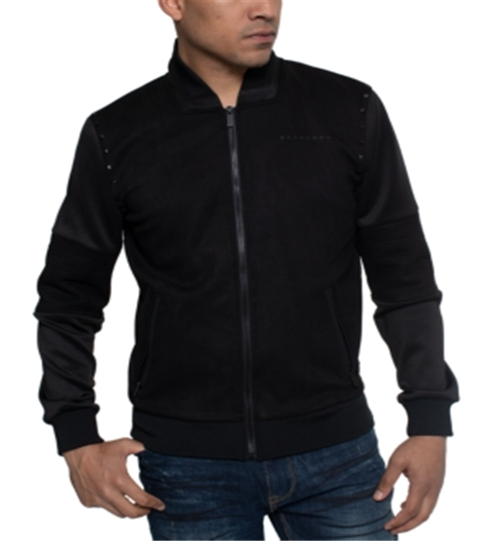Sean John Men's Lightweight Moto Jacket Black Size XL