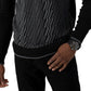 Sean John Men's Textured Knit Sweater Gray Size Small