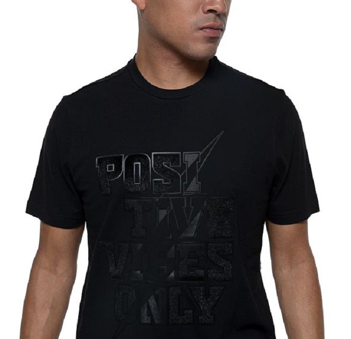 Sean John Men's Positive Vibes Pony Hair Graphic T-Shirt Black Size XXX-Large