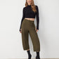 GSTQ Utility Cropped Pants Green Size 4