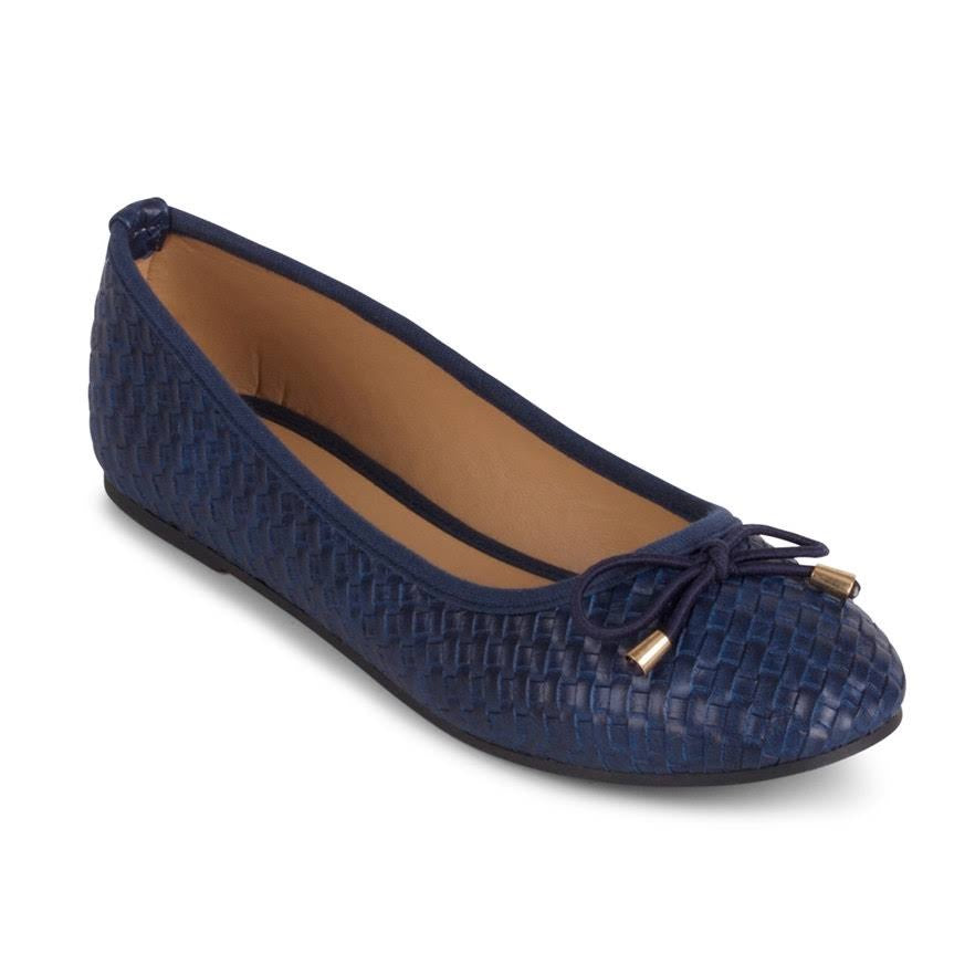 Wanted Women's Bellissa Woven Ballet Flat Shoes Blue Size 8.5M