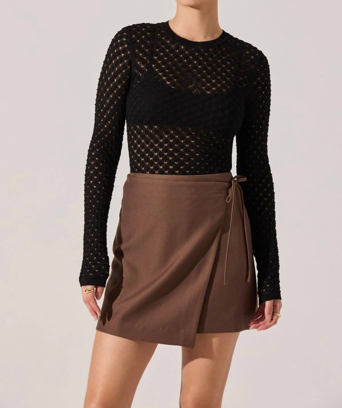 Astr - Dex Textured Sweater Top