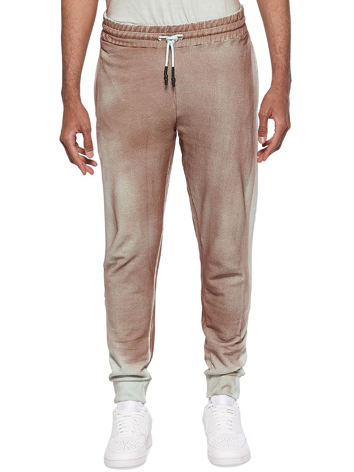 Eleven Paris Men's Sweatpant Workout Jogger Pants Beige Size Medium