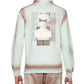 Elevenparis Men's Spray Paint Cotton Hoodie Brown Size X-Large