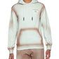 Elevenparis Men's Spray Paint Cotton Hoodie Brown Size X-Large