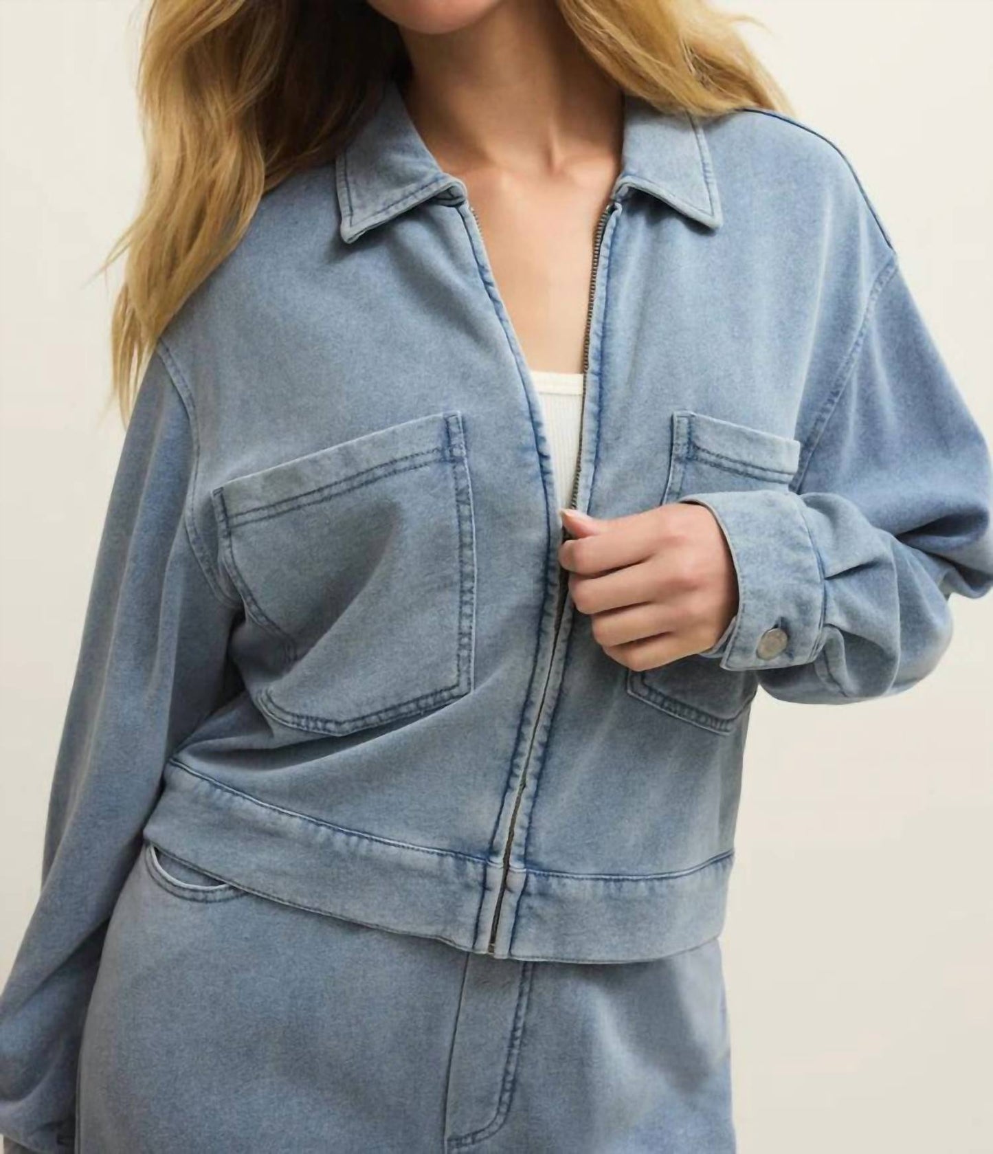 Z Supply - Heritage Knit Denim Jacket