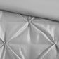 7 Piece Tufted Comforter Set Grey Queen