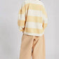 Free People - Classic Striped Oversized Crewneck Top