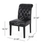 Broxton Tuft Dining Rolltop Chairs With Button Tufted Backrest (Set of 2)