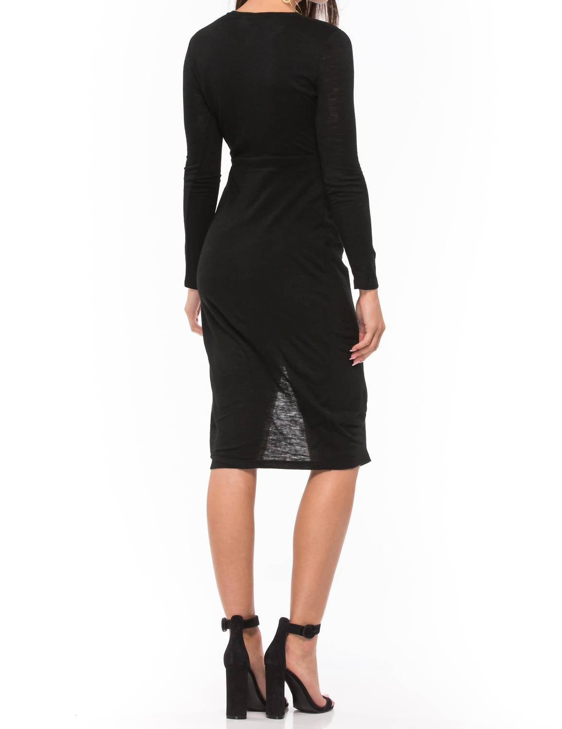 Kendall + Kylie - Knotted Long Sleeve Dress