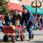 Children's and Garden Wooden Carriage with All-Terrain Inflatable Wheels