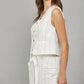 Fate - Striped Cropped Vest