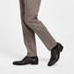 Bar III Men's Slim Fit Check Suit Separate Pants Brown