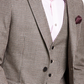 Bar III Men's Slim Fit Check Suit Separate Jacket Brown
