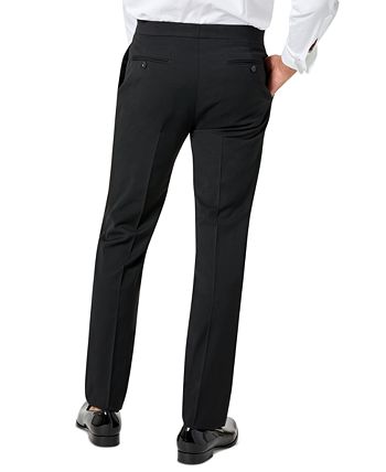 Tommy Hilfiger Men's Modern Fit Flex Stretch Tuxedo Pants Black Size 32X32