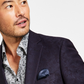 Alfani Men's Slim-Fit Jacquard Blazer Blue Size 36