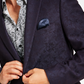 Alfani Men's Slim-Fit Jacquard Blazer Blue Size 36