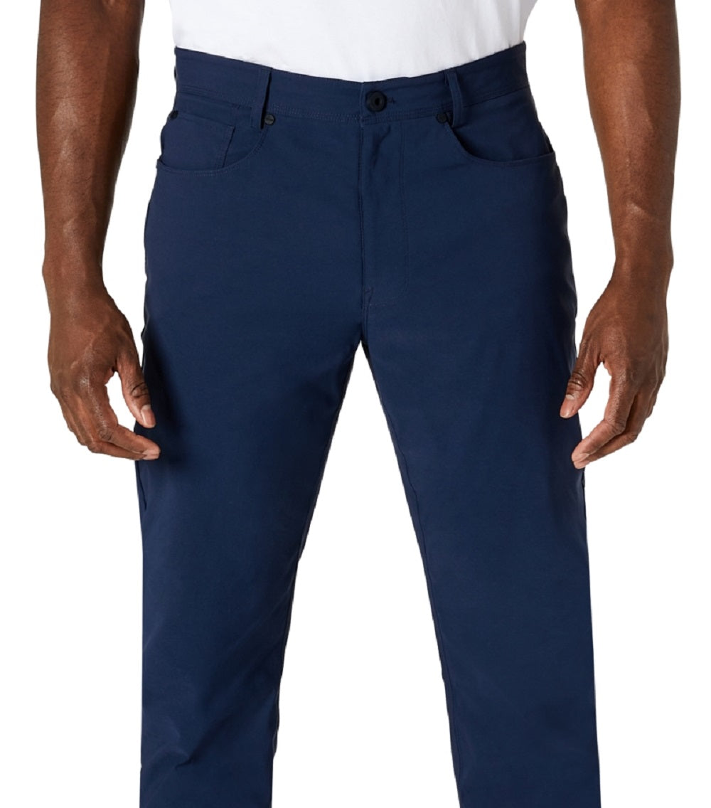 Kenneth Cole Men's Slim Fit 5 Pocket Tech Pants Blue Size 33X32