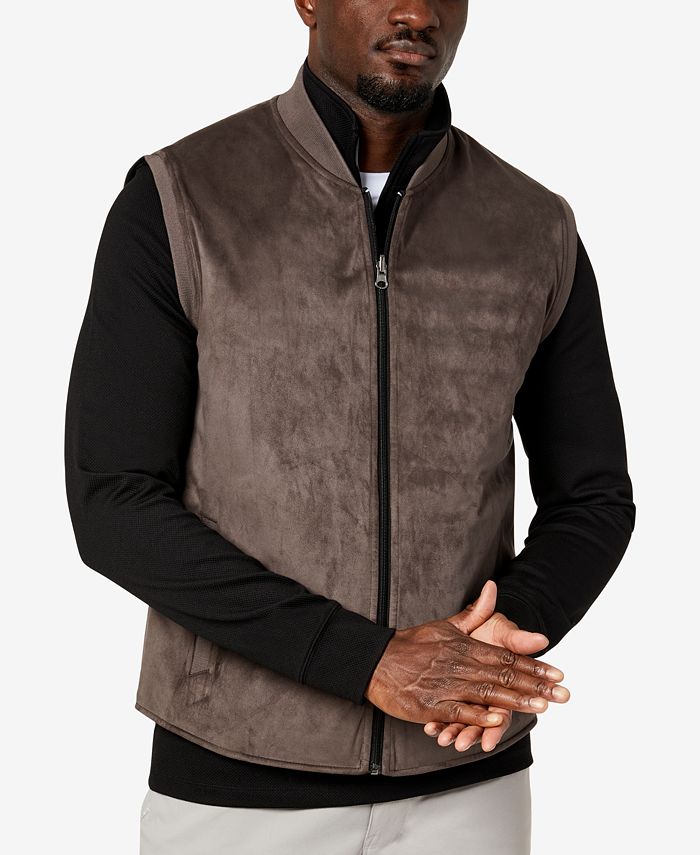 Kenneth Cole Men's Reversible Water Resistant Vest Brown Size Medium