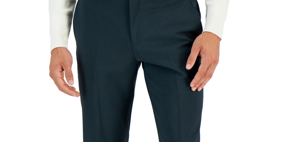 Bar III Men's Slim Fit Suit Separate Pants Green
