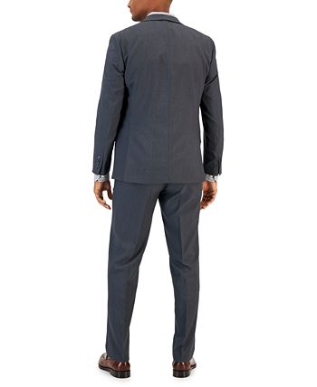 Van Heusen Men's Flex Plain Slim Fit Suits Gray Size 42