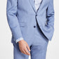 Bar III Men's Slim Fit Wool Sharkskin Suit Jacket Blue Size 38