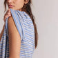 Free People - ALL LOVE STRIPE POCKET TEE