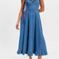 Free People - Another Season Denim Midi Dress