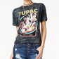 Bravado Junior's Cotton Tupac Boyfriend T-Shirt Black Size 50X45
