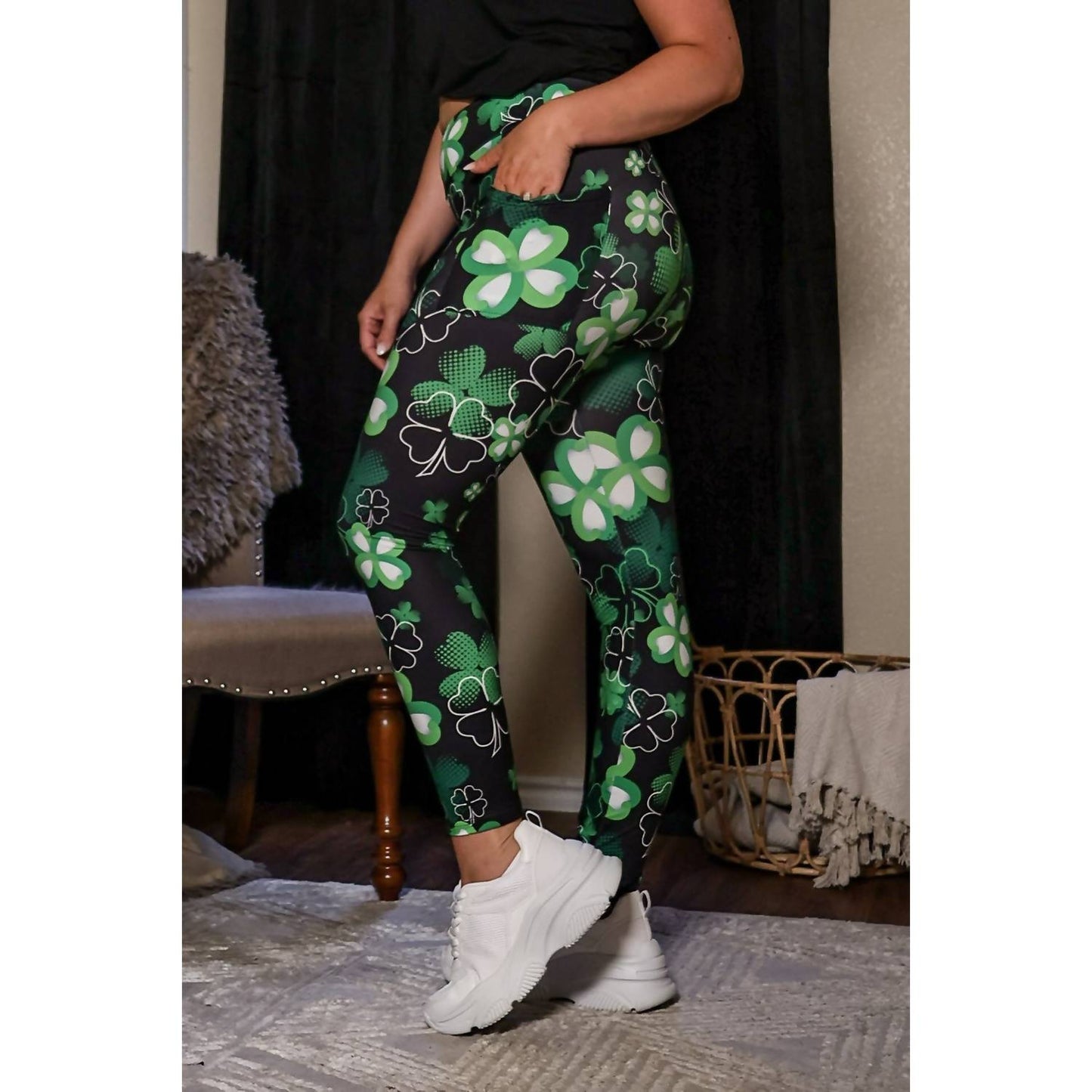 Julia Rose - St Patrick's Day SHAMROCK Leggings