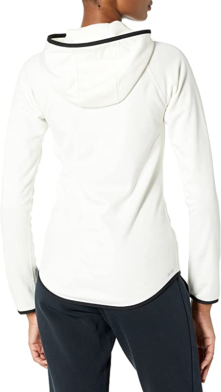 New Balance Women's Core Fleece Full Zip Hoodie Sea Salt Size Small