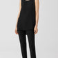 Eileen Fisher Women's Silk Crepe Bateau Neck Shell Black Size Large