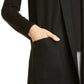 Eileen Fisher Women's Shawl Collar Wool Vest Black Size Large