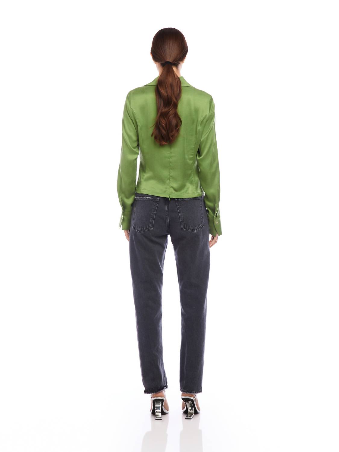 Fifteen Twenty - Arabella Shirred Long Sleeve Top