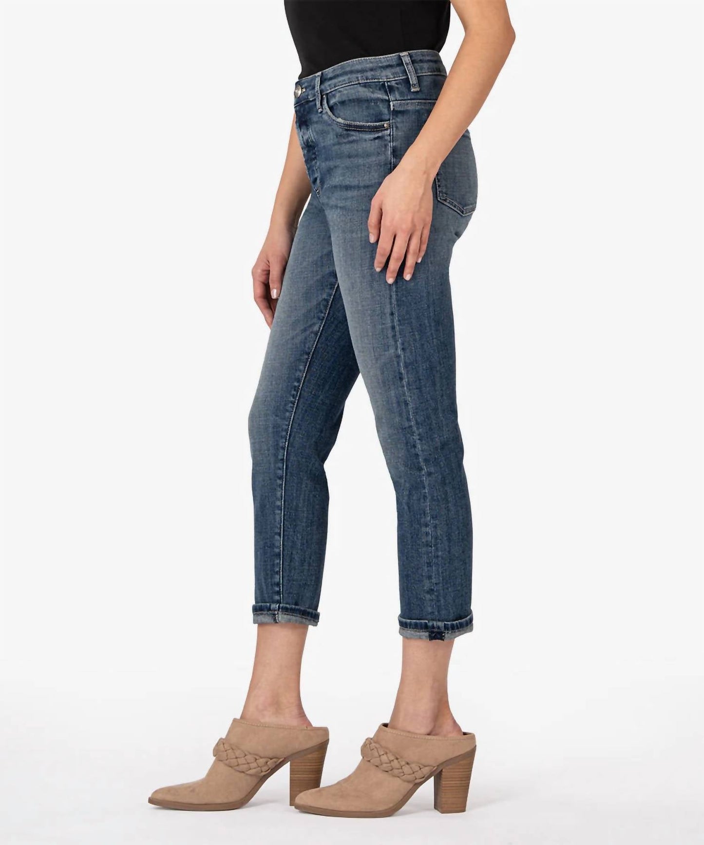 Kut From The Kloth - Elizabeth High Waist Crop Straight Leg Jeans